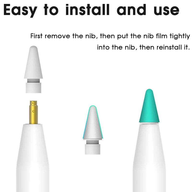 

New!Pencil Tip Cover For Pencil 2Nd 1St Generation Mute Silicone Nib Case For Pencil Cover Skin Screen Protector