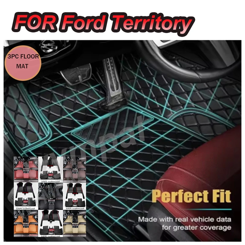 

LUXURY Car Floor Mats For Ford Territory 2019 2020 2021 2022 2023 Auto Foot Pads