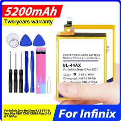 BL-49GX BL-44AX BL-44CX BL-58BX Battery For Infinix Zero Hot Smart X 5 8 9 11s Neo Play X687 X605 X5010 Note 3 4 5 6 7 10 Pro