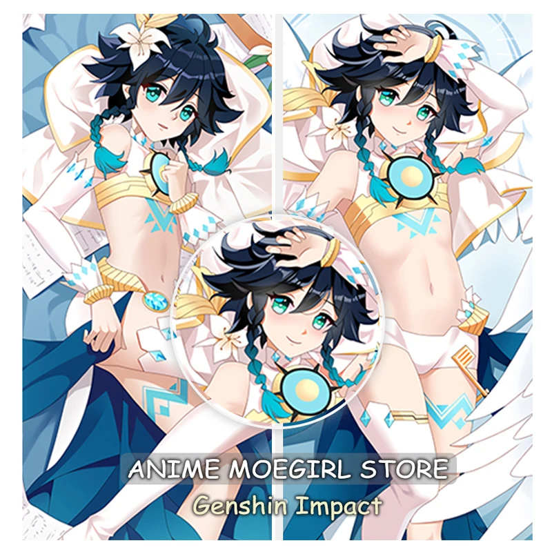 

Genshin Impact Pillow Cover Dakimakura Anime Theme Pillow Case Sleep Hugging Cushion Cover Pillowcase Bedroom Use Bedding