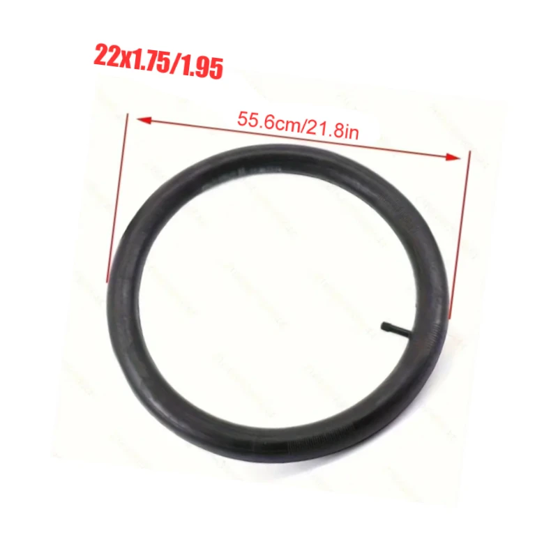 22X2.125/2.35 Straight Mouth Inner Tube - Heavy-Duty Option for Recreational Bicycles, Mountain Bikes & City Commuter Car Tires
