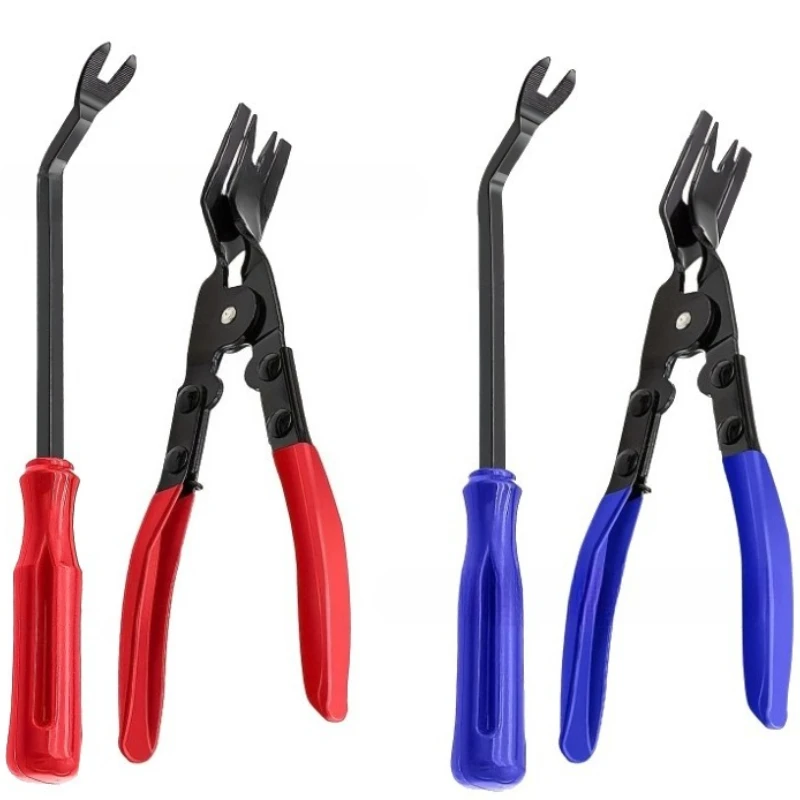 1set Portable Durable Car Clip Pliers Tool Set Fastener Remover Retainer Clip Trim Rivet Removal Tool - view 2