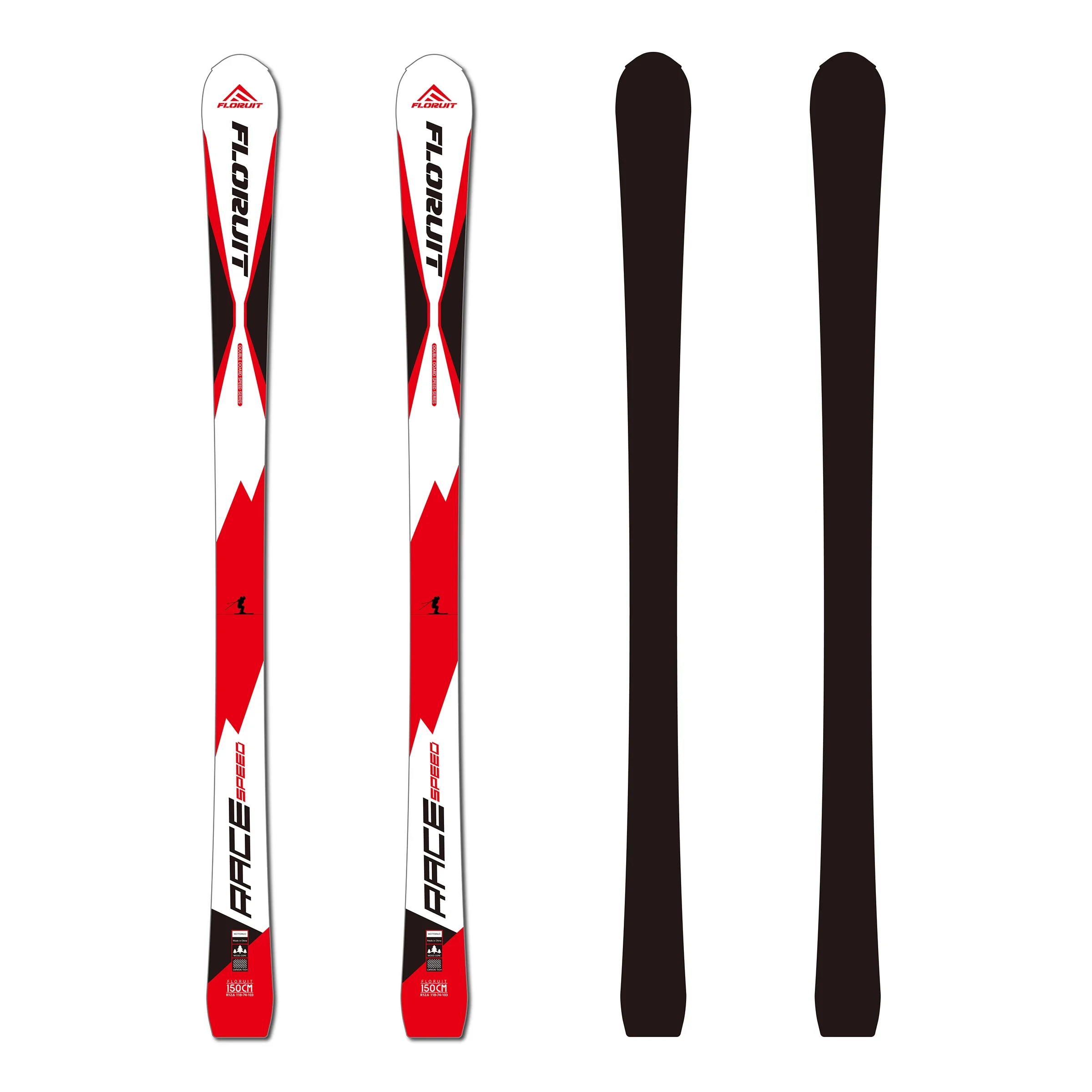 Design personalizado Ski alpino All Mountain Skis Mulheres Homens Equipamento de prancha de esqui feito sob medida