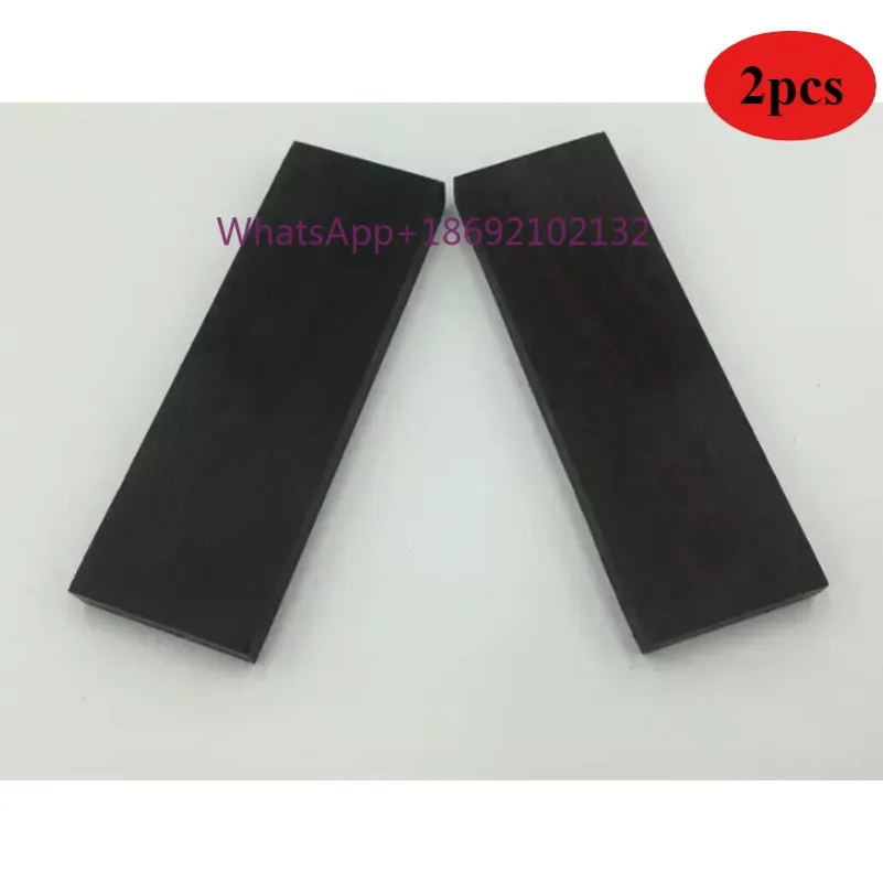 2PCS Ebony Knife Handle Material Scales Blanks DIY Raw Wood 120 x 55 x 8mm