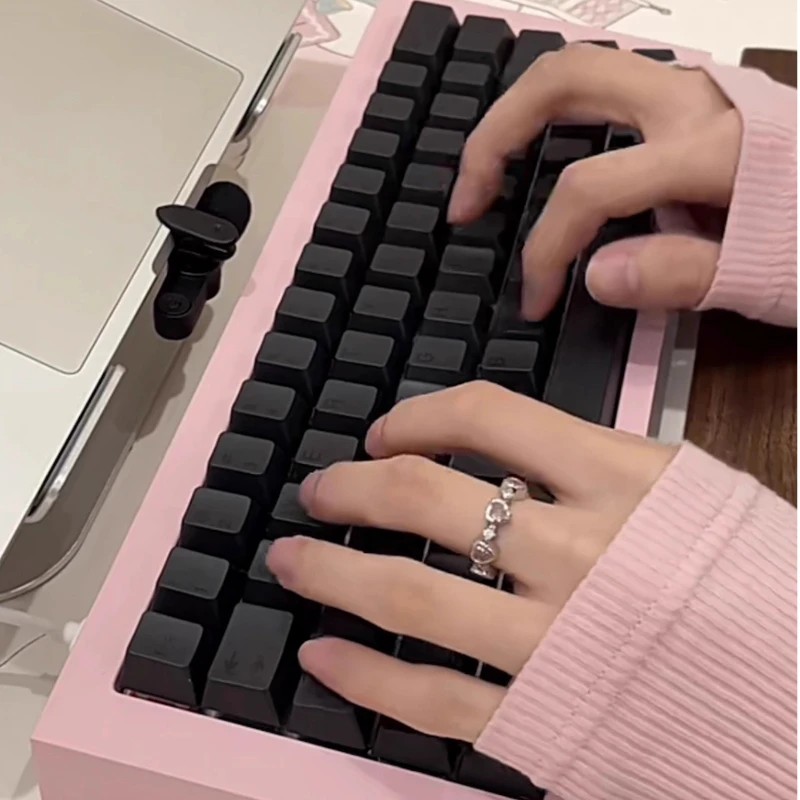 Geekark bob keycap conjunto personalizado tema preto teclado mecânico acessório tampas chave pbt 40% cereja peofile artesanato gaming keycaps