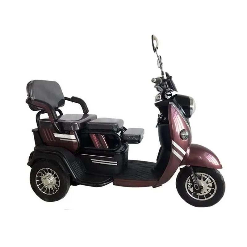 Electric 3-Wheel Open Body Tricycle  Steel Frame Powerful Trike