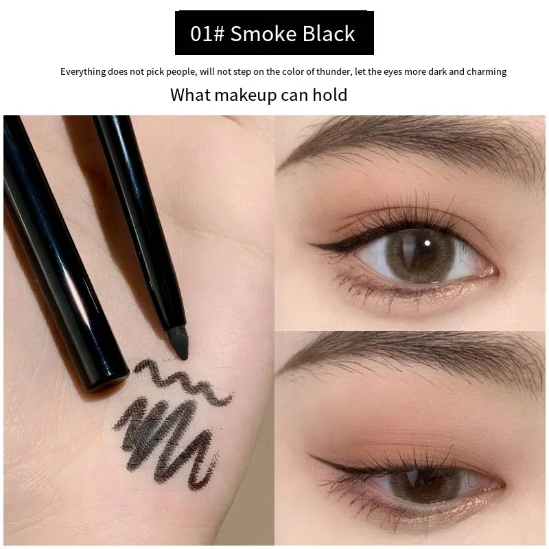 Eyebrow Pencil Color Glue Eyeliner Liquid Very Fine Non-smudging Color Waterproof  Sweat Resistant Brown Novice