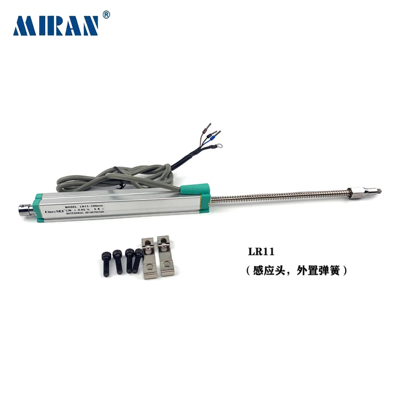 MIRAN LinecSKI Spring Loaded Self Return Linear Displacement Sensor LR11 10-300mm  Linear Potentiometer