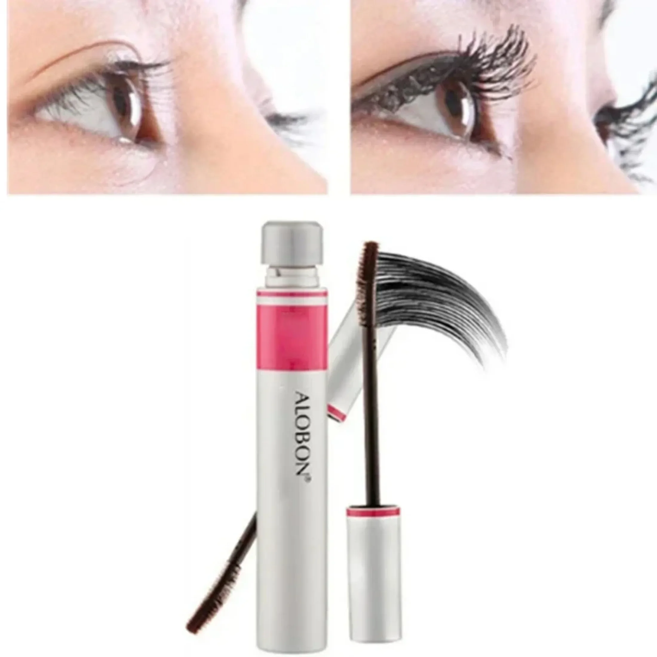 Mascara Individual Curl Eyelash Extension Mascara Makeup 1pc Black Ink Alobon 3d Fiber Lashes Rimel Alarga Pestañas Косметика