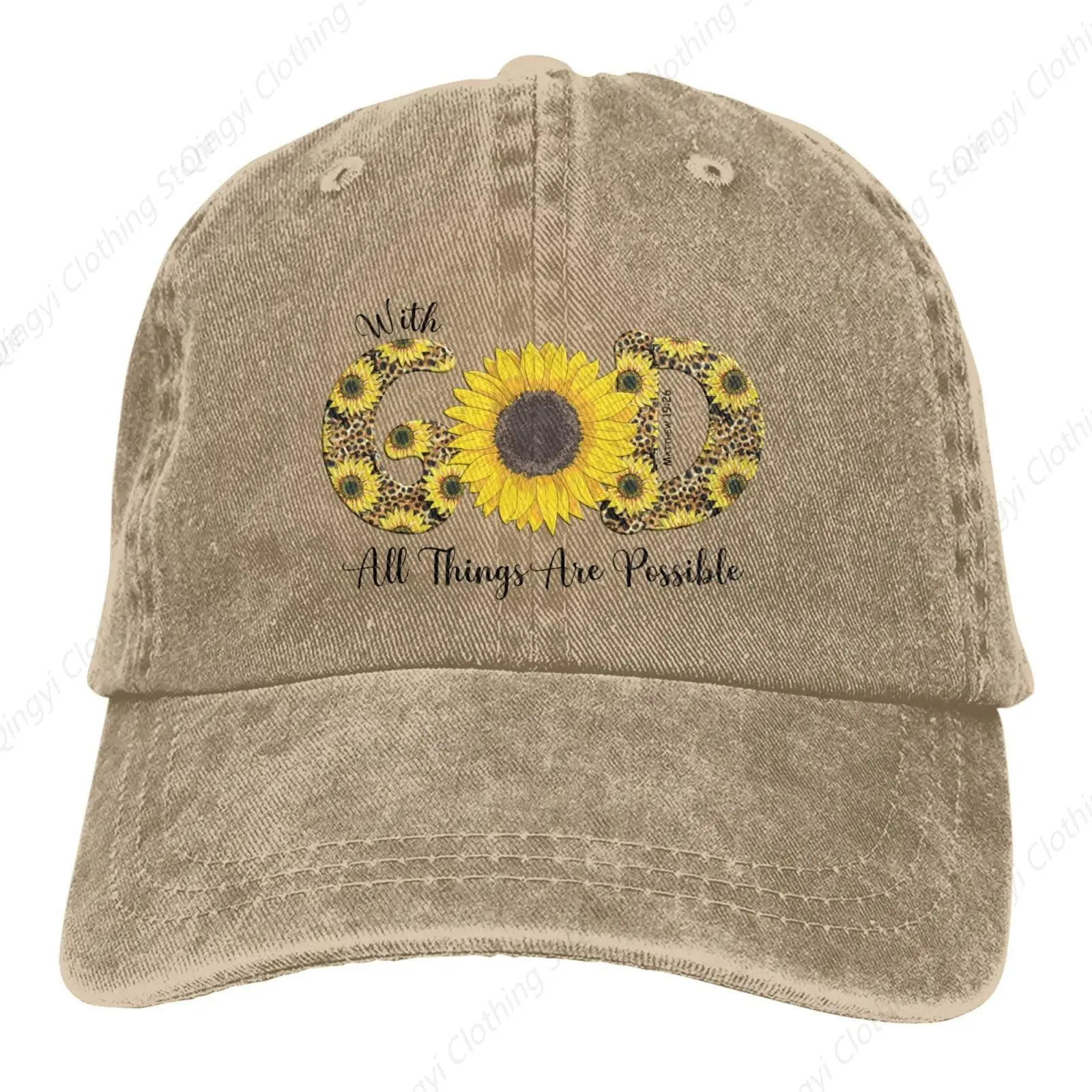 

Sunflower Baseball Cap Golf Hat Adjustable Original Classic Low Profile Cotton Hat Men Women