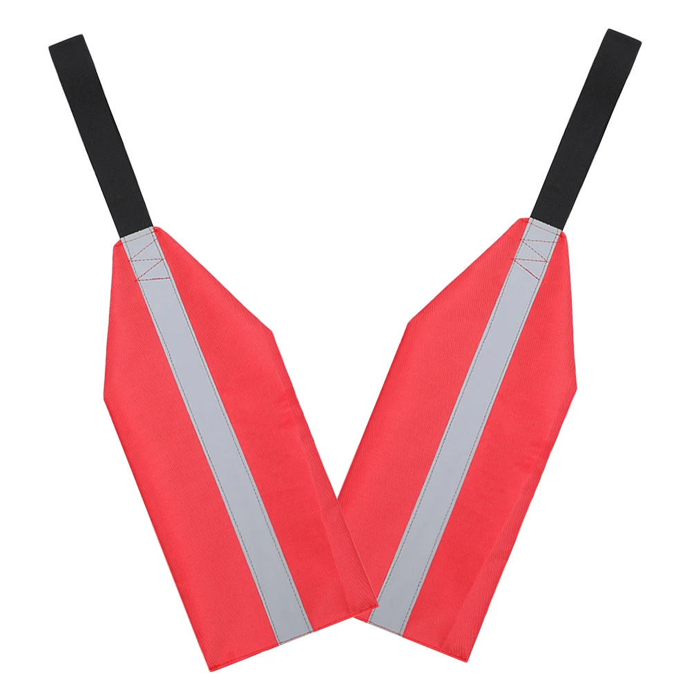 

2 Pcs Safety Banner Kayak Flag Reflective Strip Towing for Oxford Kayaking Accessories