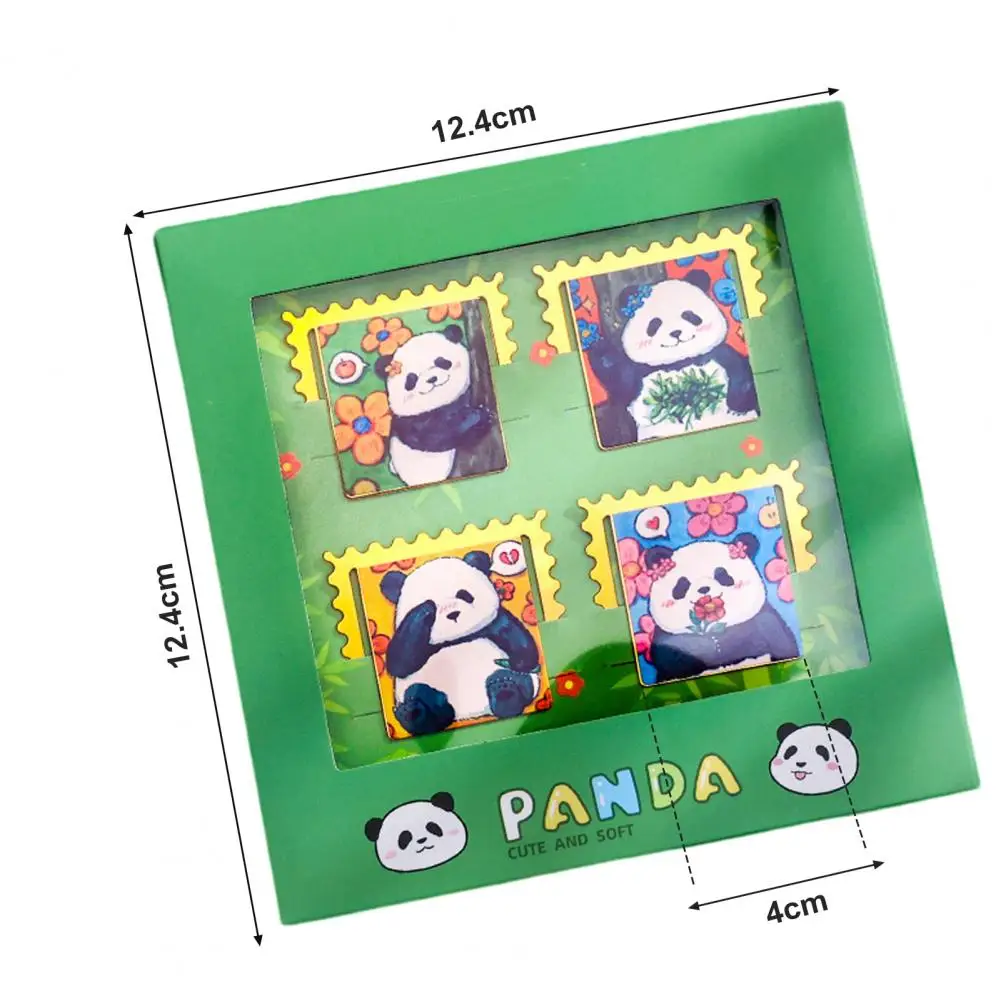 귀여운 금속 판다 금속 책갈피, 스테인레스 소장용, 중국 스타일, 교사 선물, 책 마커, 학생 액세서리, 4 개