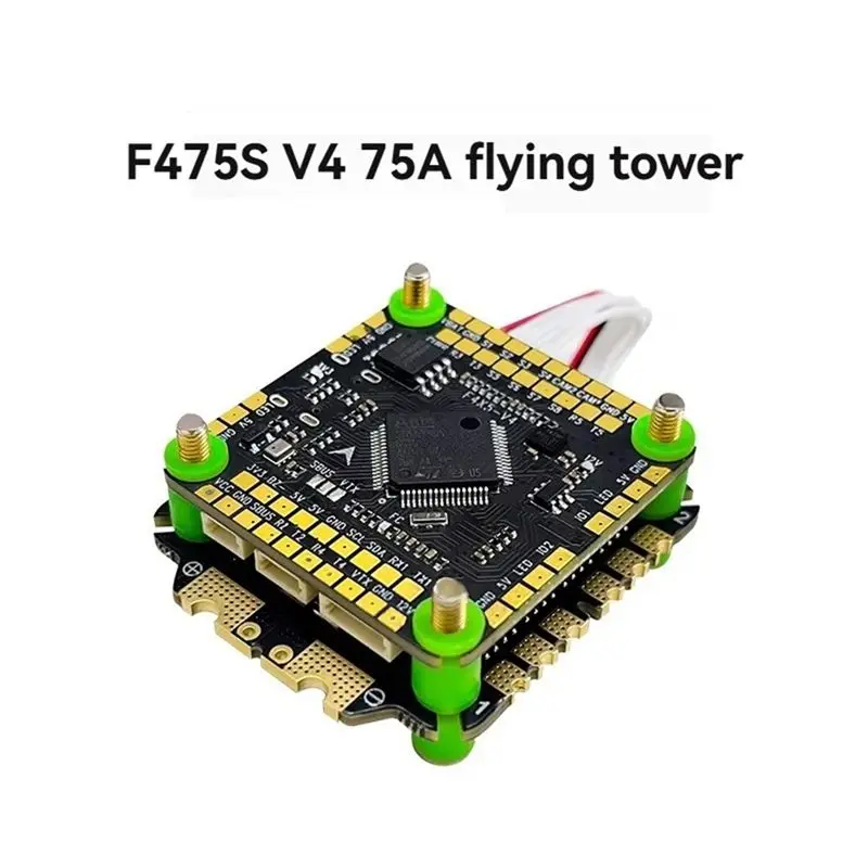AS96-F475S V4 FPV Stack FC&ESC F405 V4 Flight Controller 75A ESC 3-8S 30.5X30.5Mm For FPV Racing Drone