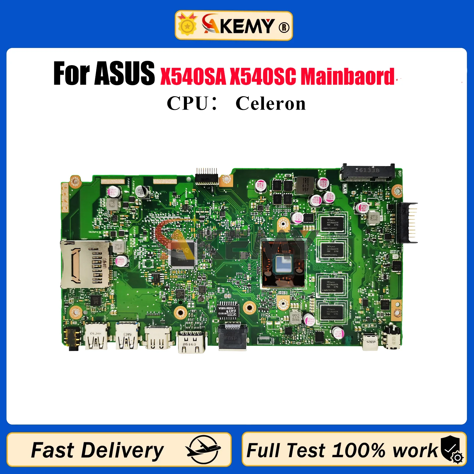 

X540SA Материнская плата для ноутбука ASUS VivoBook X540S R540S F540S A540S D540S X540SA X540SC Материнская плата для ноутбука с процессором Celeron stk