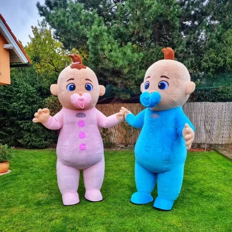 Hot SalseMascot Costume Pink And Blue Boy/girl Baby Mascot Costume Role-playing Set
