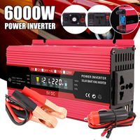 6000W 12V to 220V/110V Car Power Inverter Modified Sine Wave Converter Charger Adapter USB Voltage Transformer For Home Outdoor