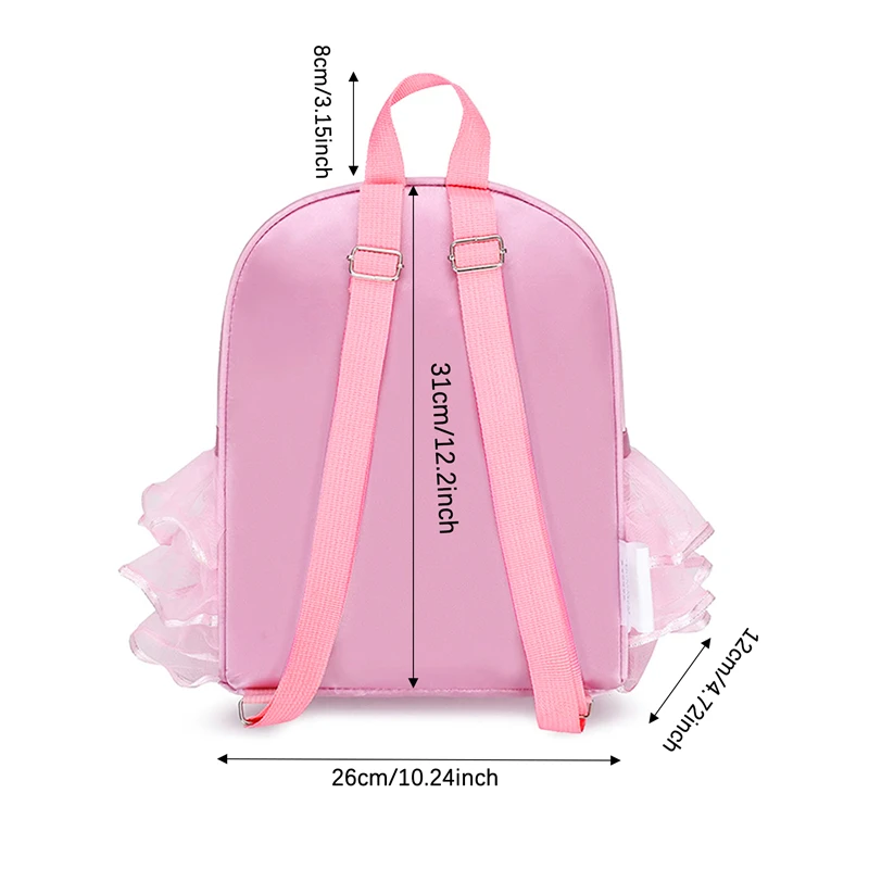 Zaino per ricamo per bambini zaino per bambini in età prescolare rosa borse per danza classica per ragazze zaino per scuola per bambini borsa da ballo per Ballerina per ragazze