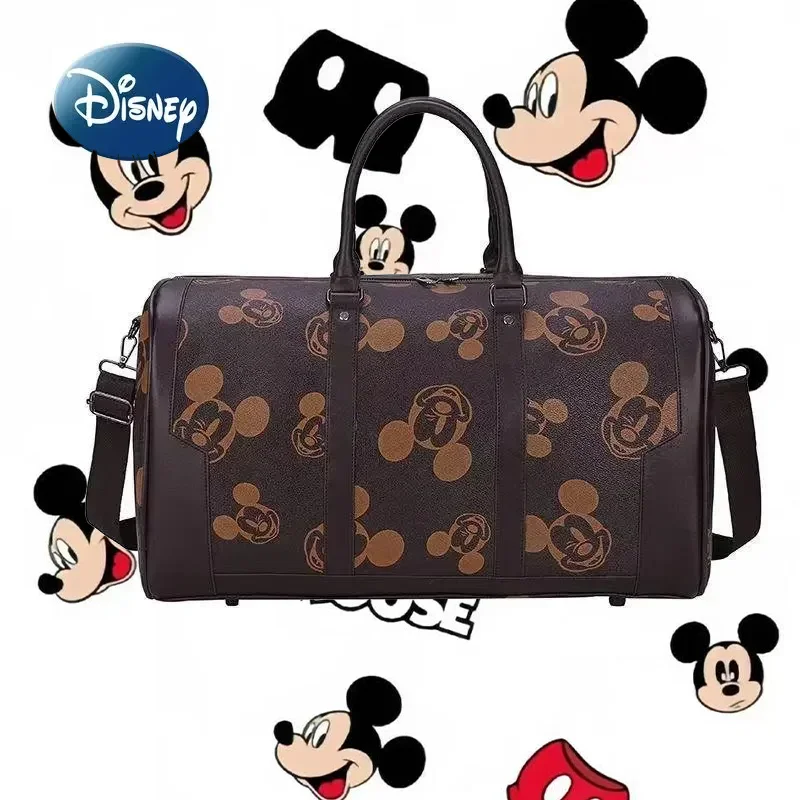 Disney's New Mickey Portable Travel Bag Luxury Brand Women's Travel Bag High Quality Cartoon Fashion Large Capacity Luggage Bag