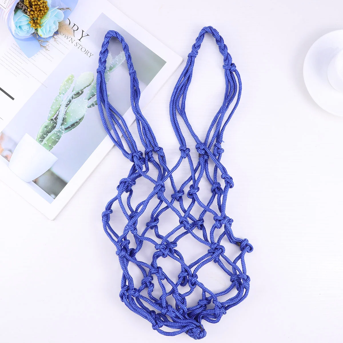 Single Ball Carrier for Volleyball Drawstring Mesh Net Football Bag Soccer Basket