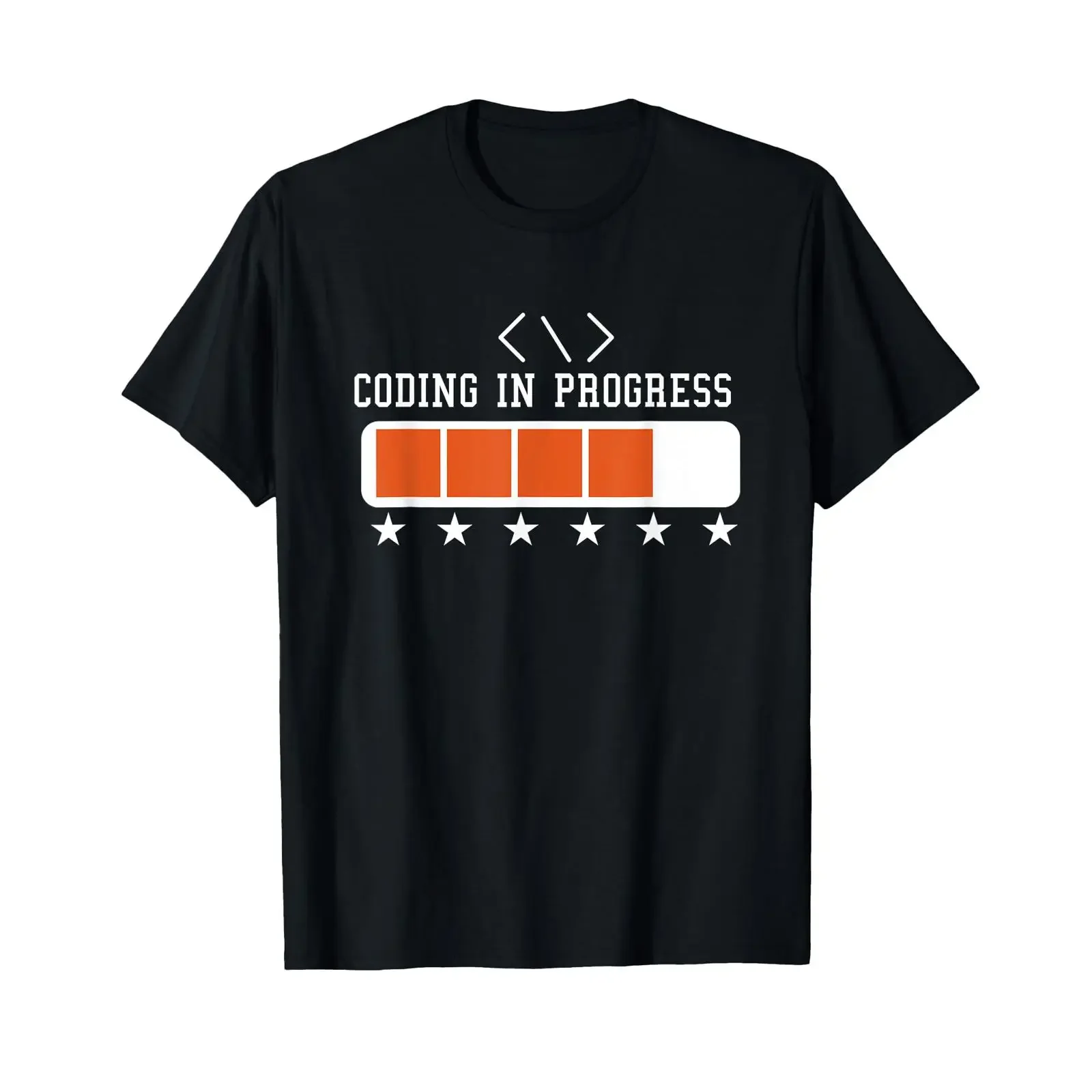 Coding In Progress IT programmer development T Shirt vintage Washed Slightly Stretched streetwear Casual Soft designer clothes