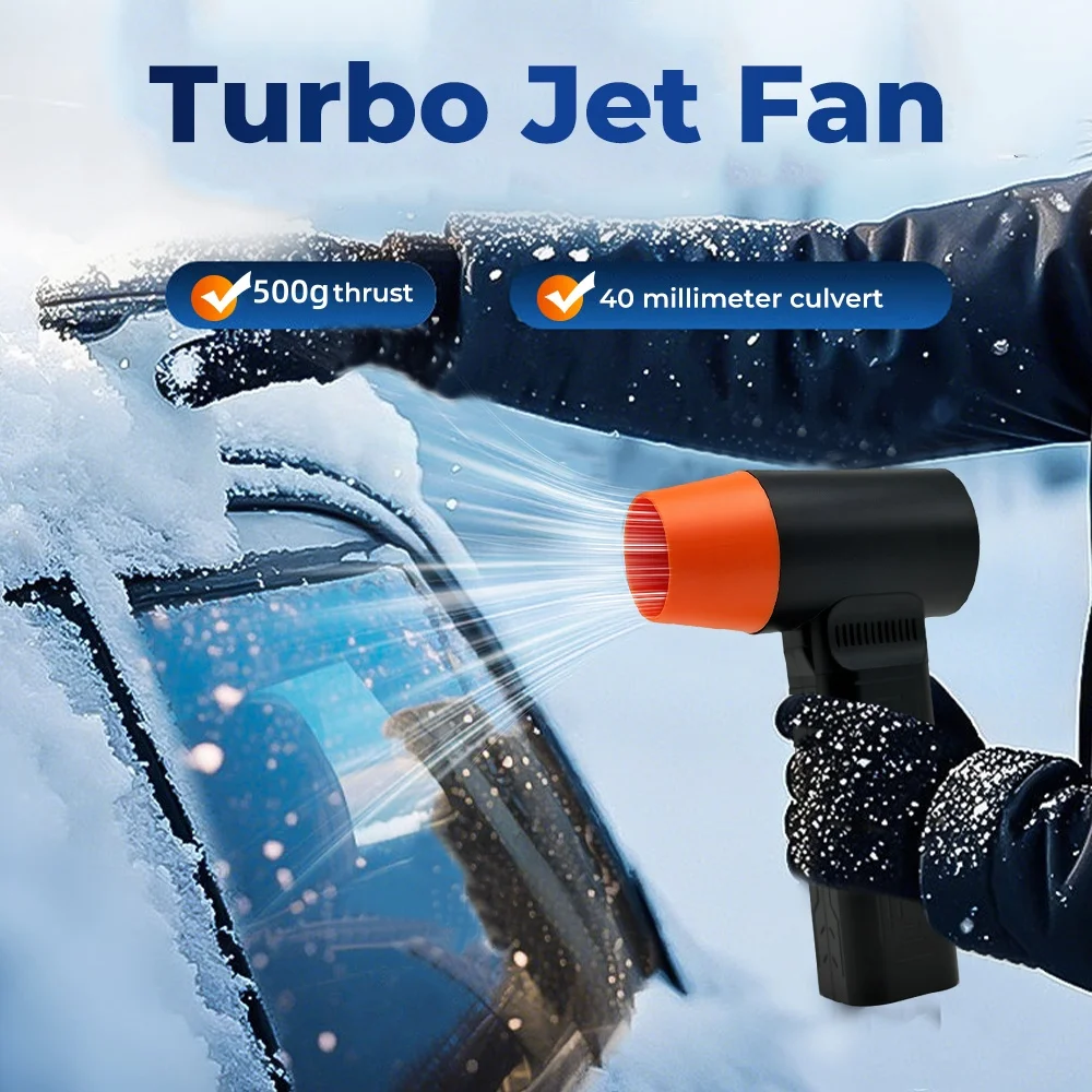 

Car Violent Air Blower Powerful Handheld Turbo Jet Fan 40MM Brushless Motor High-Speed 8000mA 700G Thrust Turbo Air Blower Tools