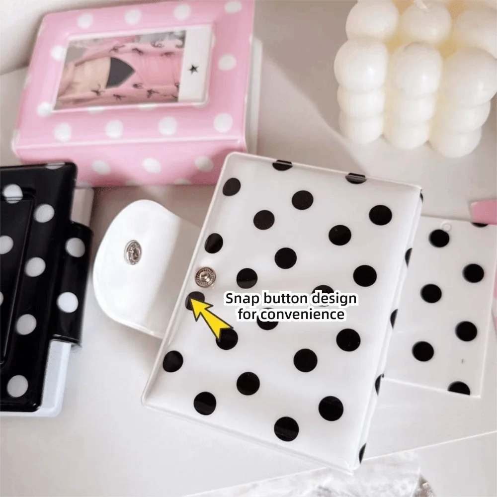 Multi-purpose Polka Dot Photo Album 3 Inch Collectible Photocard Holder 40 Slots Photocard Binder