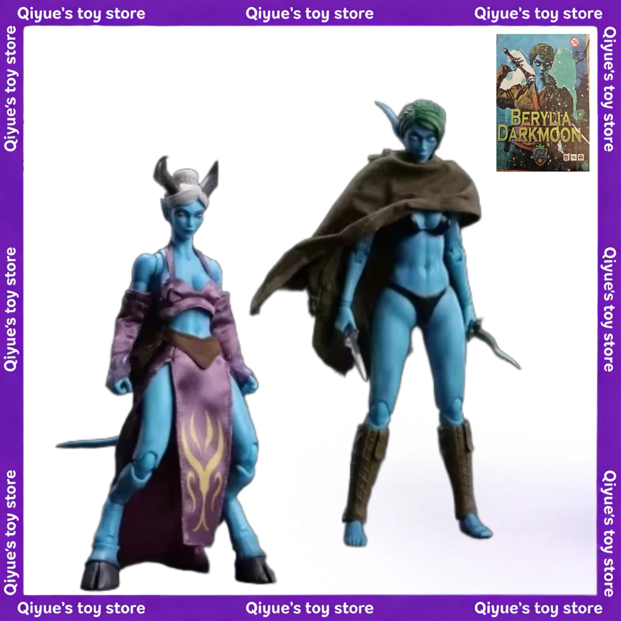 【En Stock】Lazy Studio Oak Town Green-haired Berelia Black Horn Uru Black Breast Figura de Acción, Modelo de Anime, Juguete Coleccionable, Regalo