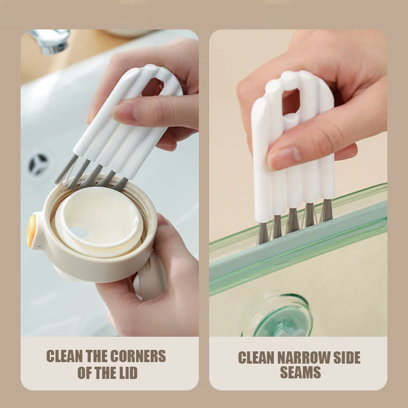 Multifunctional Flexible Gap Brush Cup Cover Groove Gap Brush Household Soft Bristles Cleaning Brush Cepillo De Limpieza