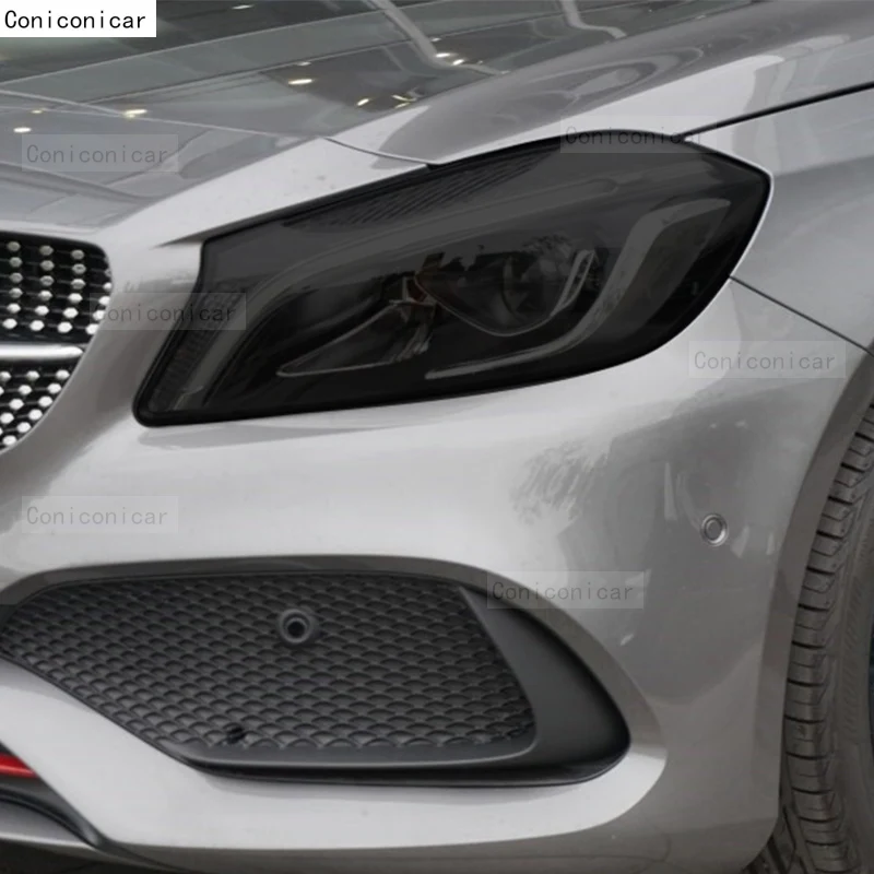 Car Headlight Tint Anti-Scratch Protective Front Lamp Film TPU Stickers For Mercedes Benz A Class W176 2013-2018 Accessories