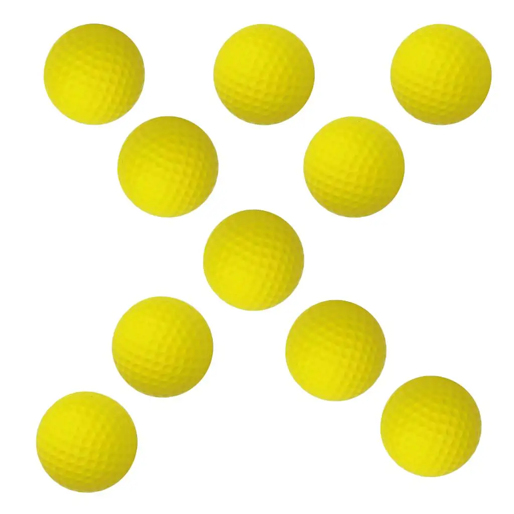 Pelotas de Golf de práctica ligeras, pelota interior elástica suave, 10 Uds.