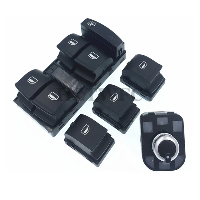 High Quality 4F0959851 4F0959855 4F0959565 For AUDI A6 S6 C6 RS6 A6 Allroad Quattro A3 Q7 Power Window Mirror Switch Button