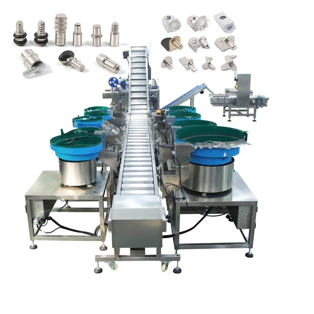 Automatic nut bolt nail furniture packing machine hinge lid cabinet hinge automatic vibrating feeder counting packing machine