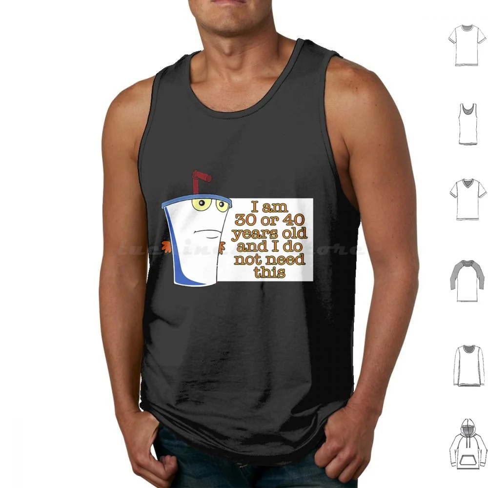 30 Or 40 Tank Tops Vest Sleeveless Aqua Teen Hunger Force Athf Frylock Master Shake Meatwad Adult Swim Aqua Teen Funny