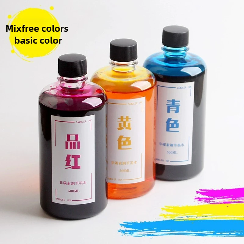 500m 60 Colors Bottled Fountain Pen Ink Dip Pen Ink School Office Supplies Stationery For JINHAO HONGDIAN MAJOHN