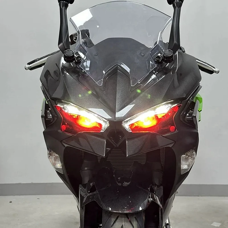دراجة نارية الجبهة العلوي شاشة الحرس غطاء للعدسات درع حامي لكاواساكي نينجا 500 Ninja500 2024