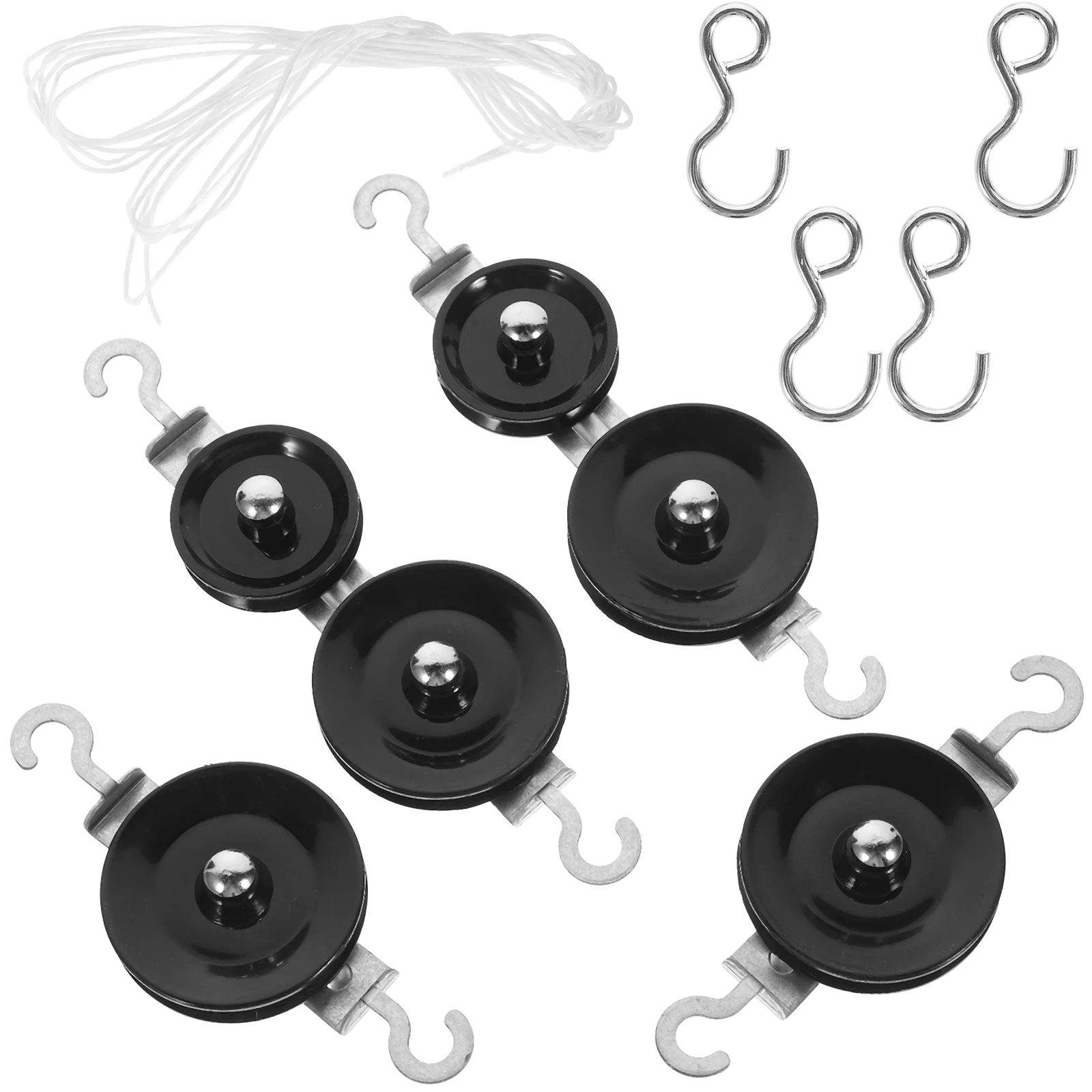 1Set Metal Physics Experiments Pulley Set Double Single Pulleys Mechanic Teaching Equipment School Laboratory Educational