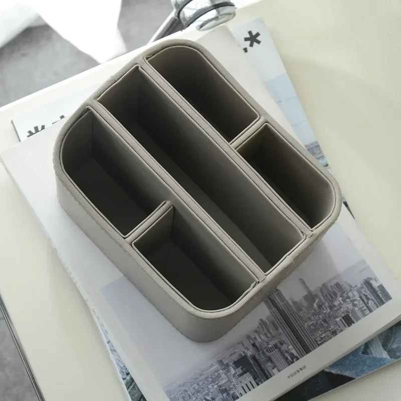 Nordic Luxury Multifunction Remote Control Organizer Box,Desktop Storage Caddy for Living Room Coffee Table,High-End Home Decor