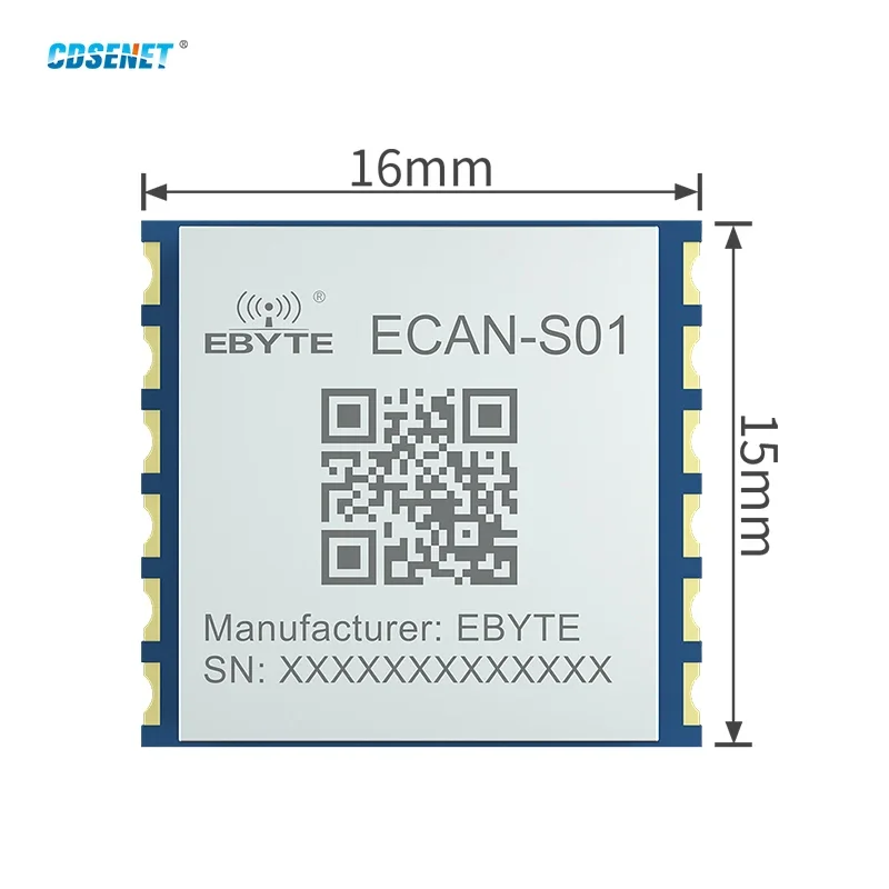 Convertidor de protocolo Can 2,0 a Serial TTL, conversión Modbus RTU CDSENET ECAN-S01, módulo de comunicación de transmisión transparente