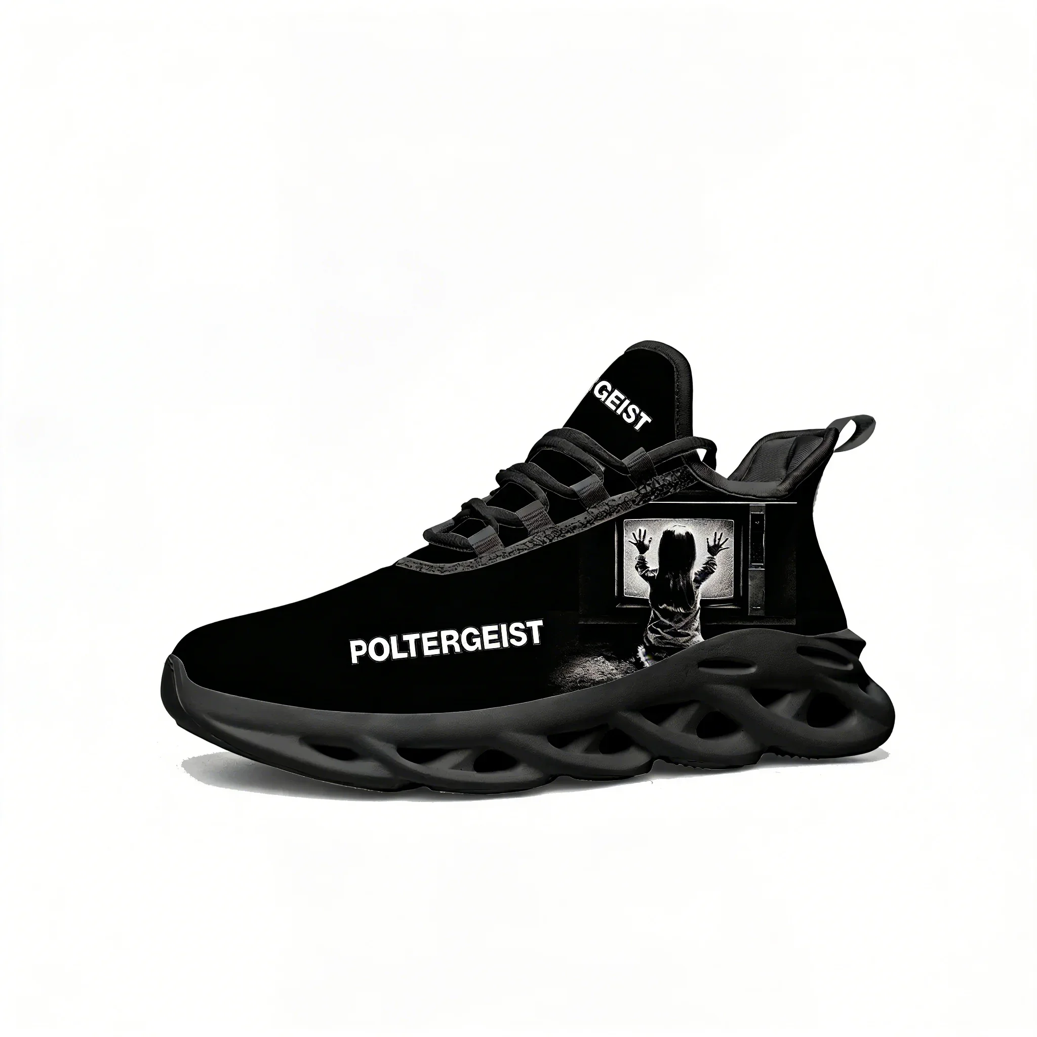 

Poltergeist Lace Mesh Shoes Flat Sneaker Mens Womens Sports Shoe High Quality Personalized Fashion Sports Sneakers Custom Footwe