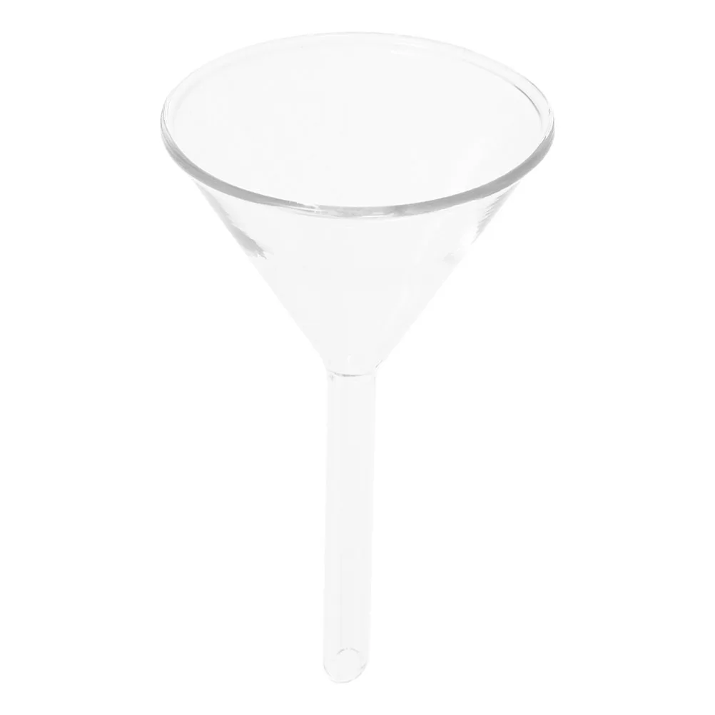 

Laboratory Glass Funnel 75mm Clear Sturdy Stem Filling Clean Classroom Supply Funnel Glass Scientific