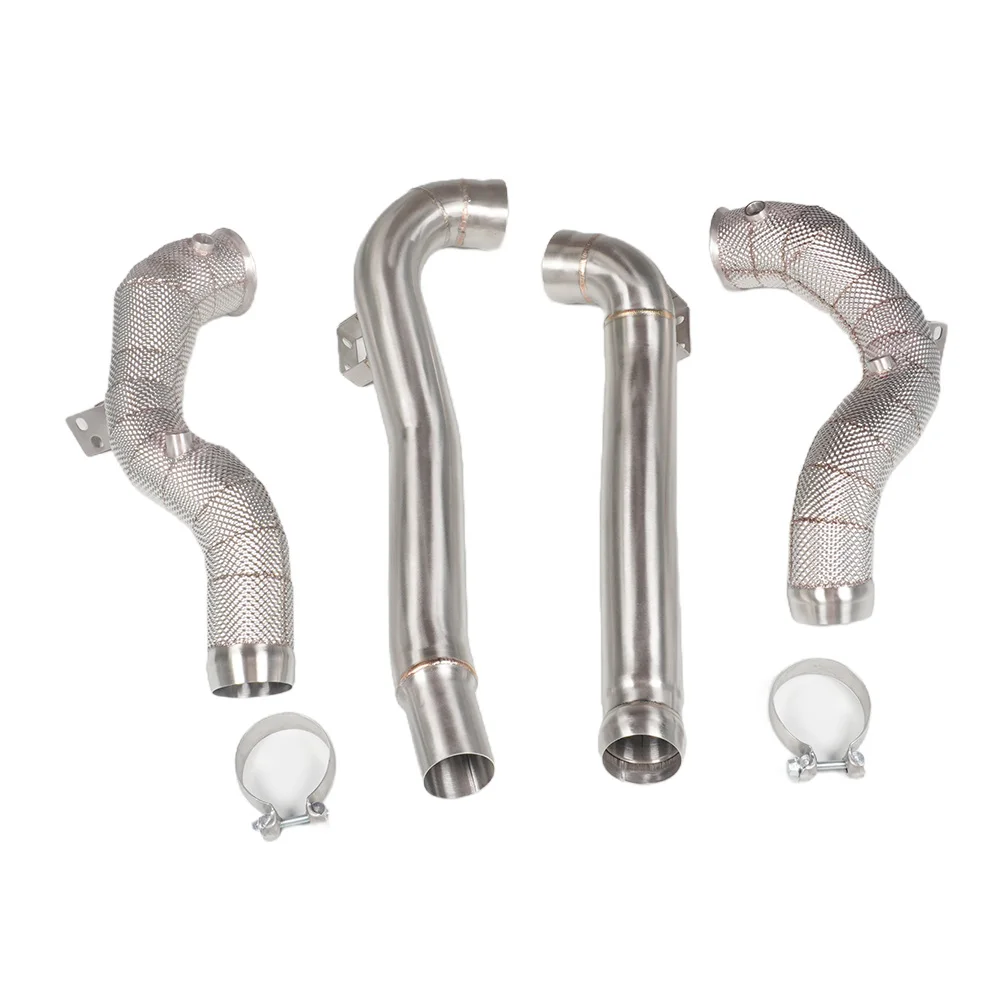 2015-2017  GT GTS GTC Exhaust Downpipe Straight Header with Heat Shield New Condition M178 C190