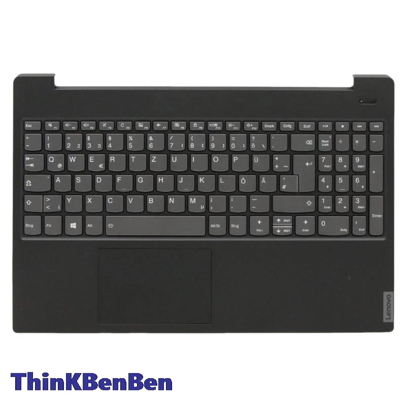 DE German Black Keyboard Upper Case Palmrest Shell Cover For Lenovo Ideapad S340 15 15IWL 15IML 15API 15IIL 5CB0S18741