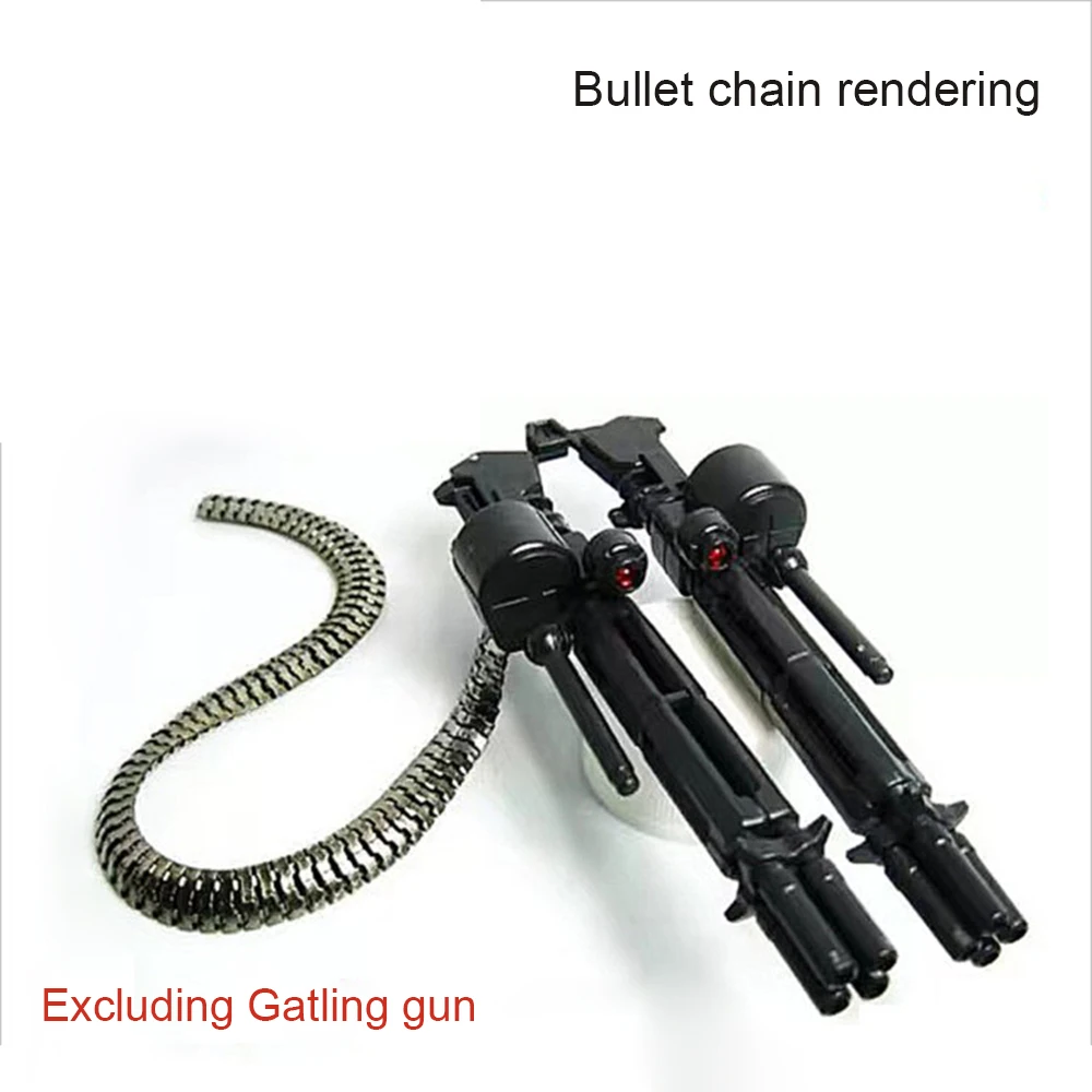 18cm Length Gatling Ammo Feed System Magazine Links Belt Metal Details Up Parts Metal Gatling Feed Tubes for MG/PG 1/100 1/144
