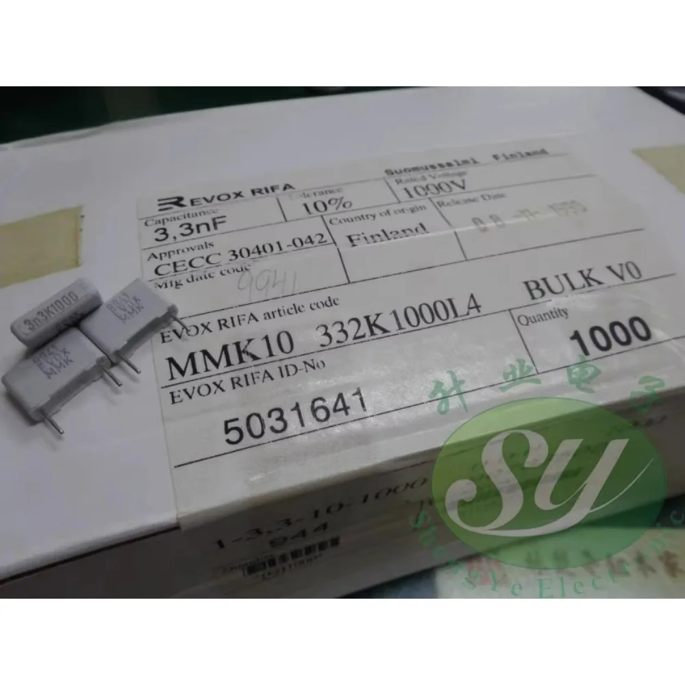 

20PCS EVOX MMK10 0.0033uf/1000v 3.3nf 3n3 3300pf 332 New film capacitor 10mm