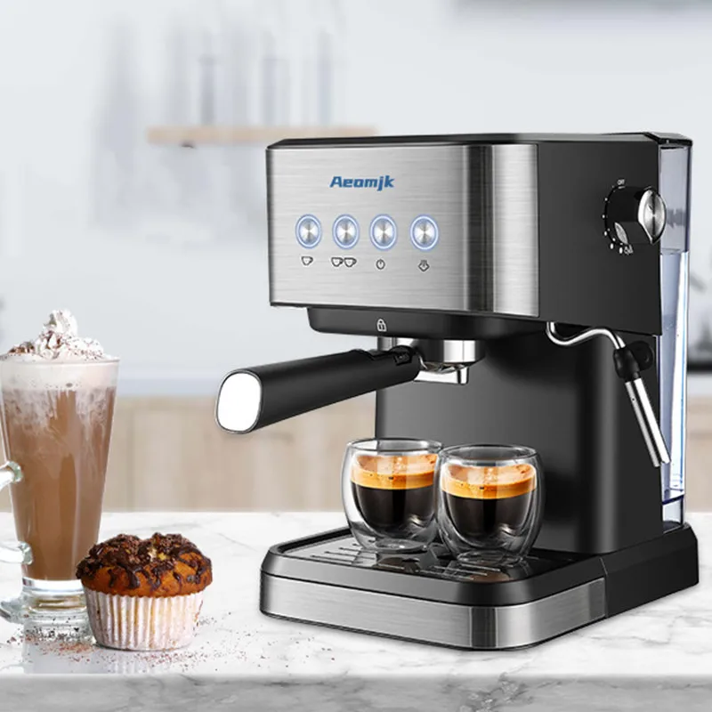 Italian Semi-automatic Coffee Machine Household Small Espresso Machine High Pressure Extractor Brewing Milk Coffee Machine