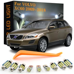 14pcs Canbus LED Interior Lights For Volvo XC60 2009-2018 No Error Car Accessories Dome Vanity Mirror Trunk Footwell Lamps Bulb