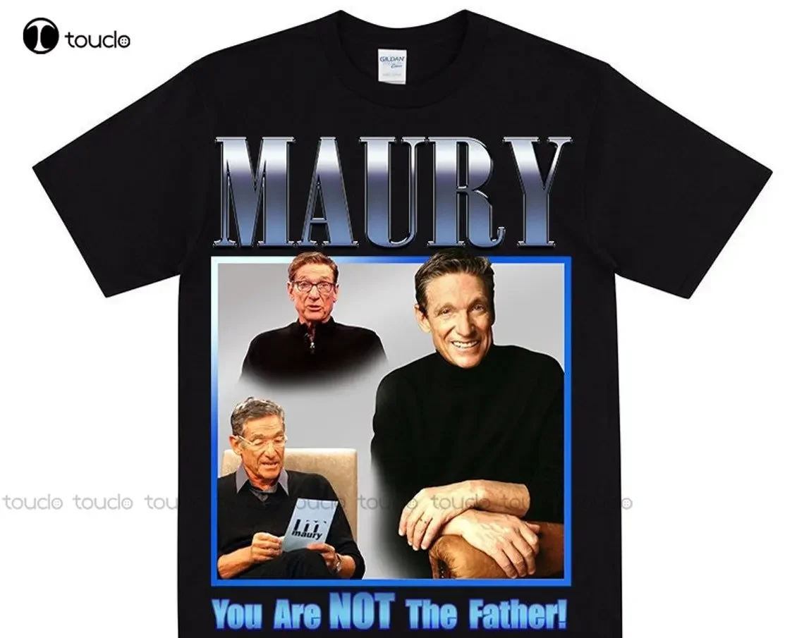 Maury Povich Tribute T-Shirt Congrats To New Dad Print You Are Not The Father Card Dad To Be Present Vintage Tee Custom Gift