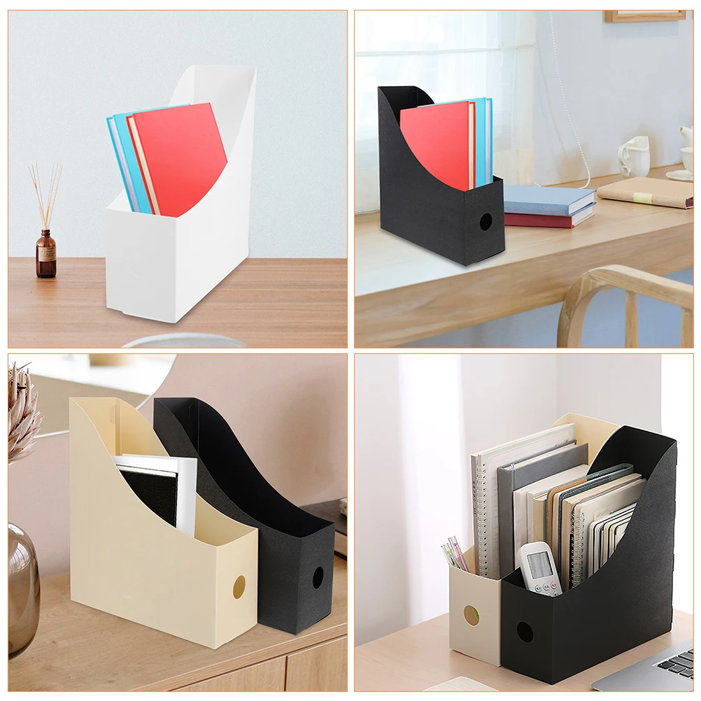 

3pcs PP File Storage Office Magazine Rack Desk ganizers Thickened Document Holder Practical