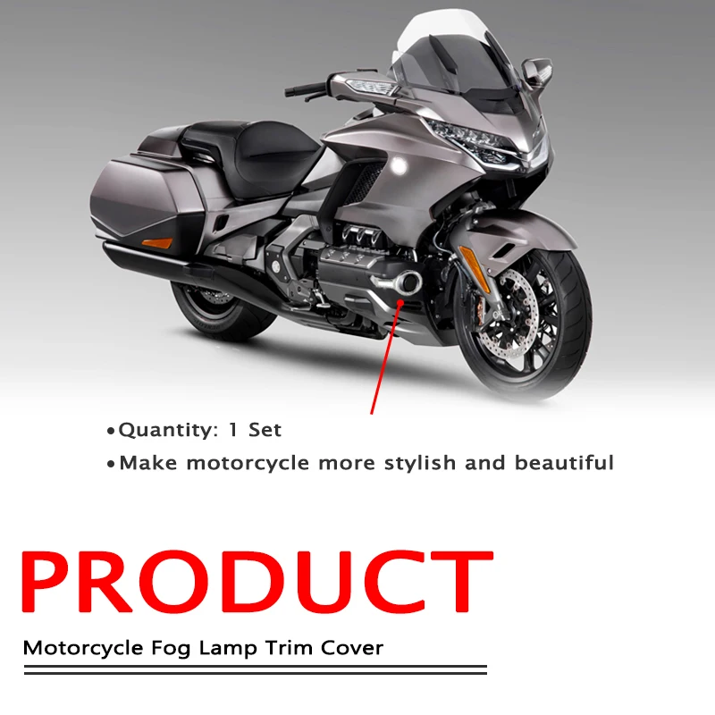صالح لهوندا Goldwing GL 1800 الذهب الجناح 1800 جولة 2018-2023 دراجة نارية الملحقات كروم الضباب الخفيف حلقات الكسوة