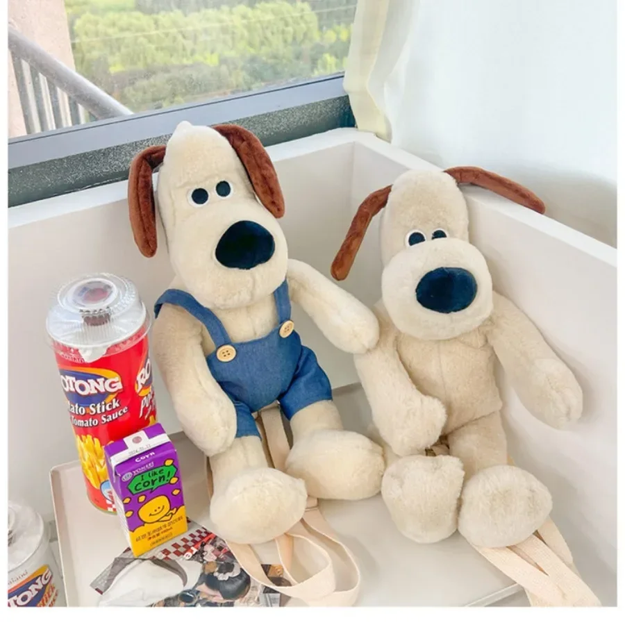 Grappige Hond Pluche Rugzak Leuke Anime Puppy Knuffel Pop Grote Capaciteit Cosmetische Snack Opslag Schoudertas Verjaardagscadeaus